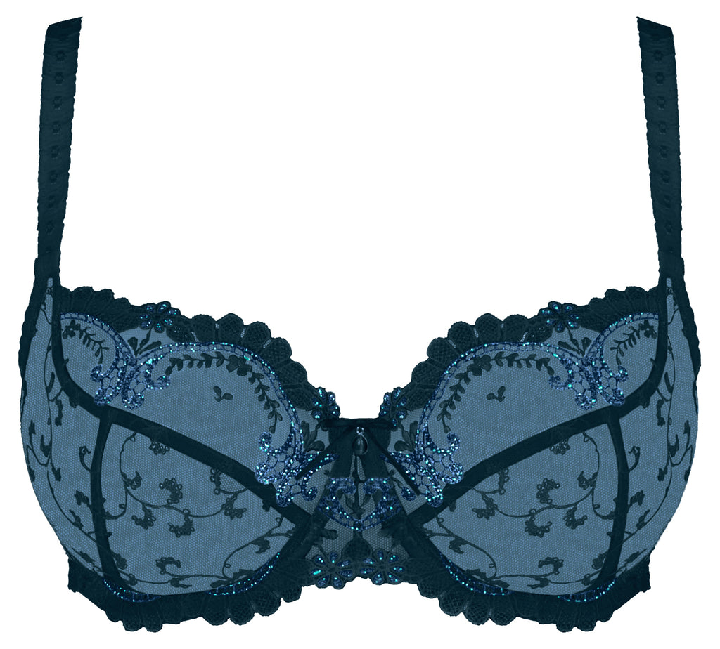Empreinte Carmen Bleu Iris Underwired Low-necked Bra