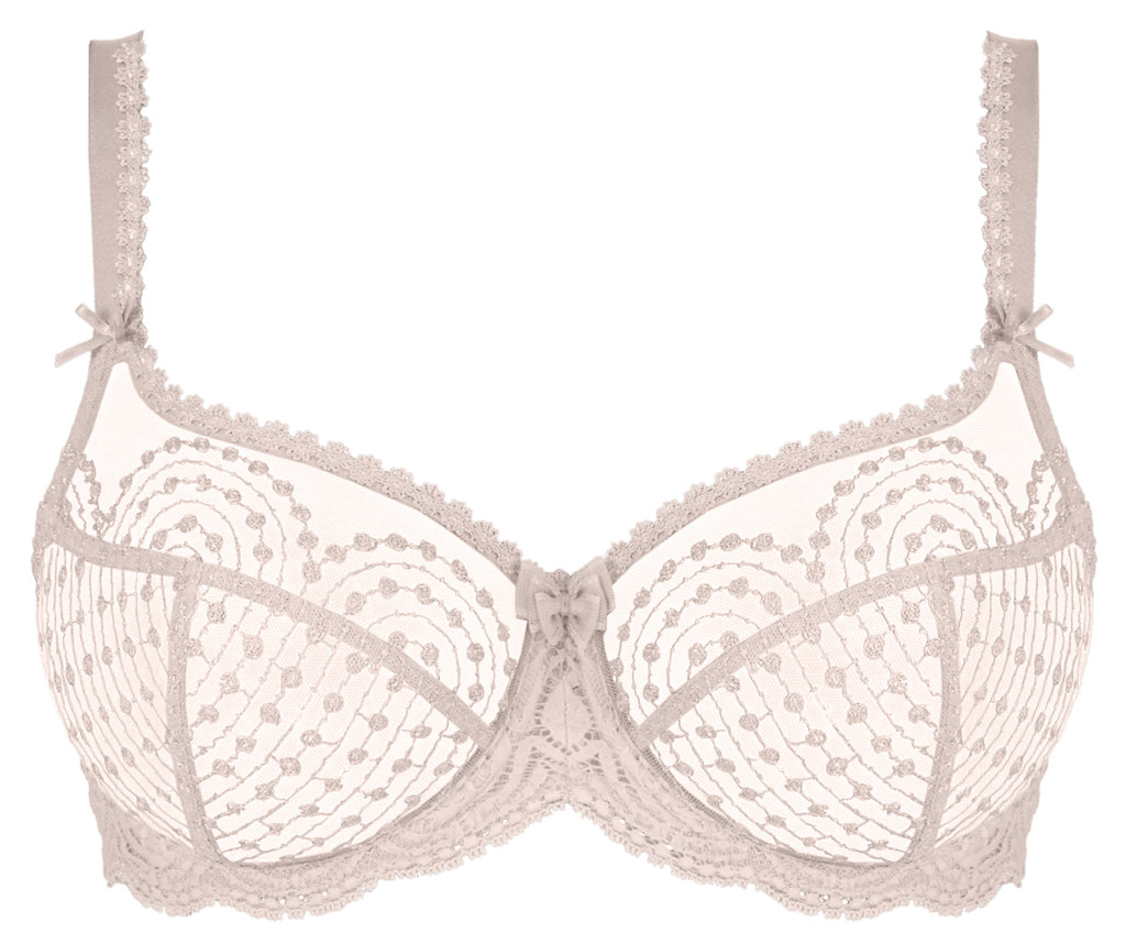 Empreinte Norah Gris Rose Underwired Low-necked Bra