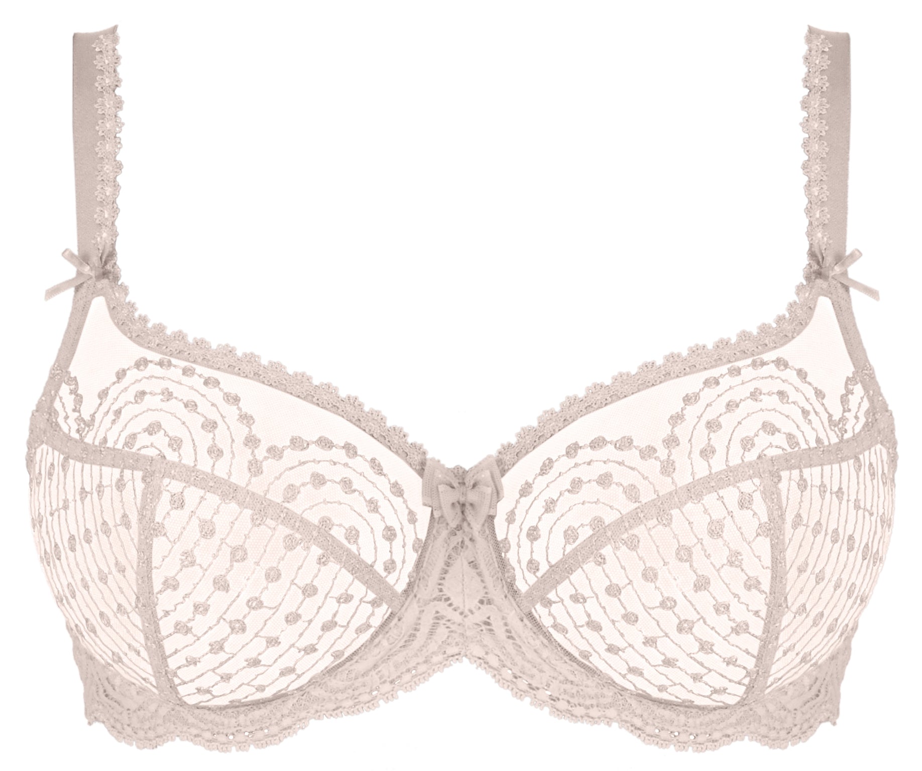 Empreinte Norah Gris Rose Underwired Low-necked Bra