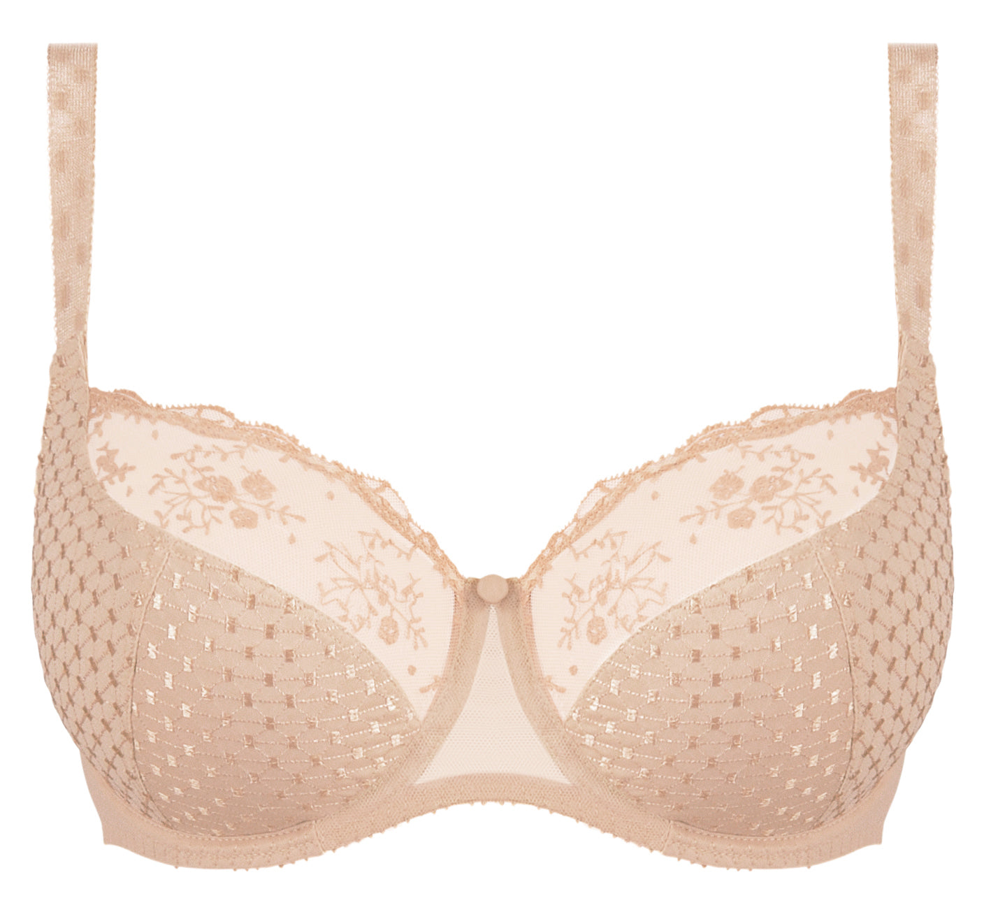 Empreinte Lucile Praline Underwired Low-necked Bra