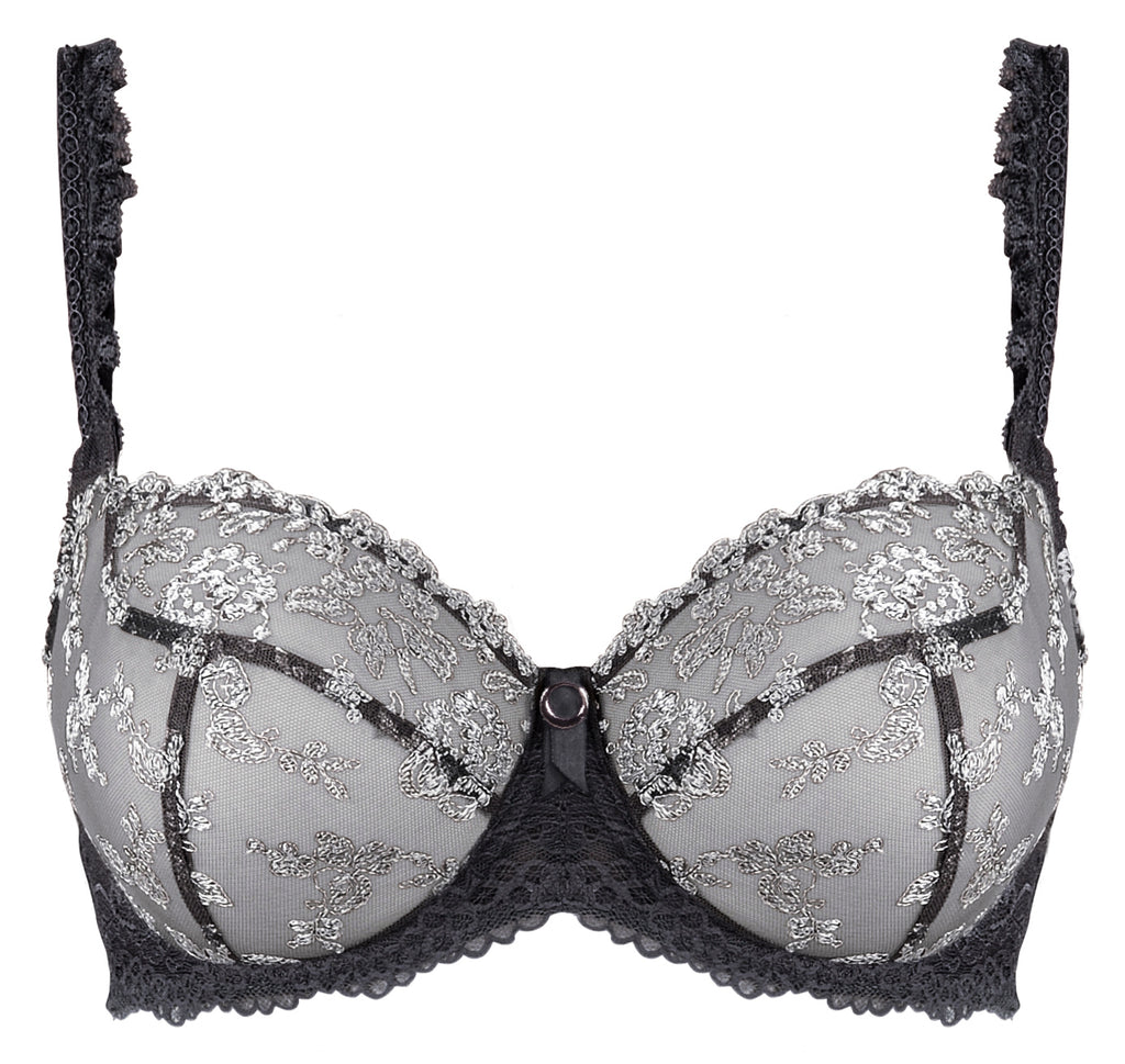 Empreinte Flora Gris Smoke Underwired Low-necked Bra