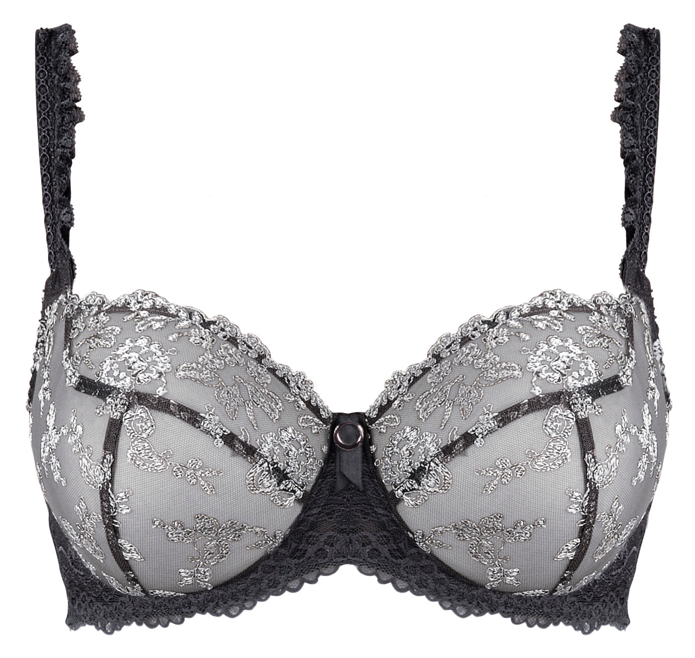 Empreinte Flora Gris Smoke Underwired Low-necked Bra
