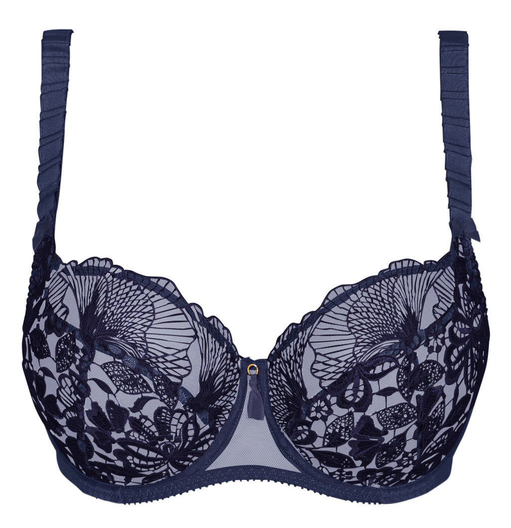 Empreinte Agathe Cobalt Underwired Low-necked Bra