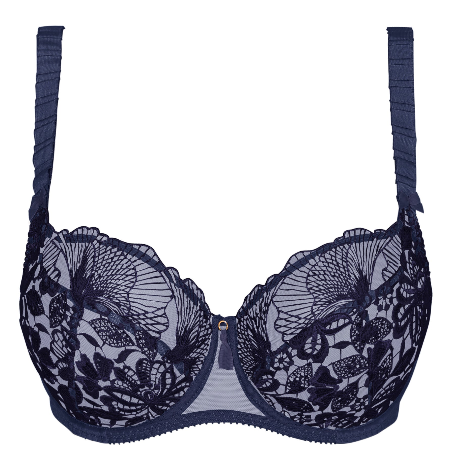 Empreinte Agathe Cobalt Underwired Low-necked Bra