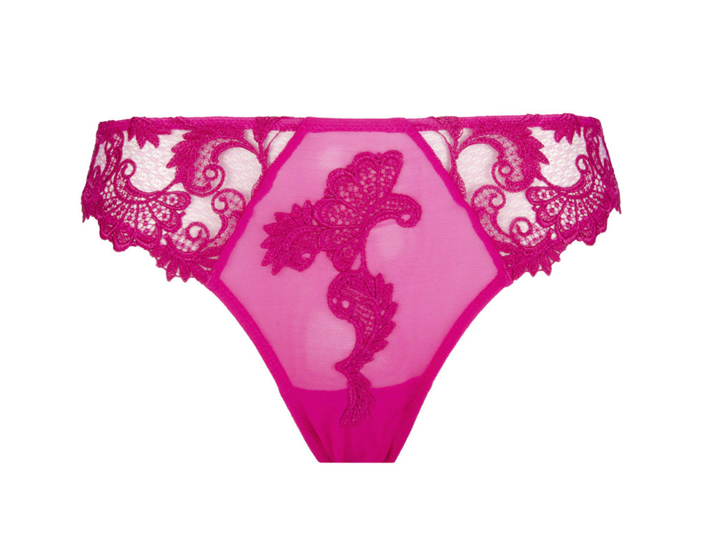 Lise Charmel Dressing Floral Magenta Italian Brief
