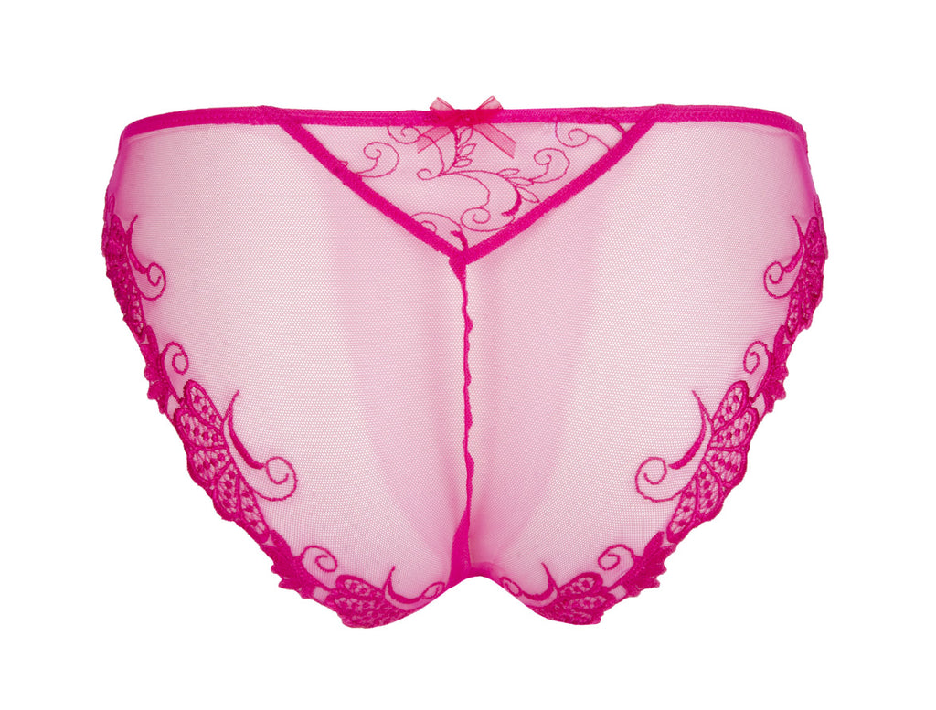 Lise Charmel Dressing Floral Magenta Italian Brief