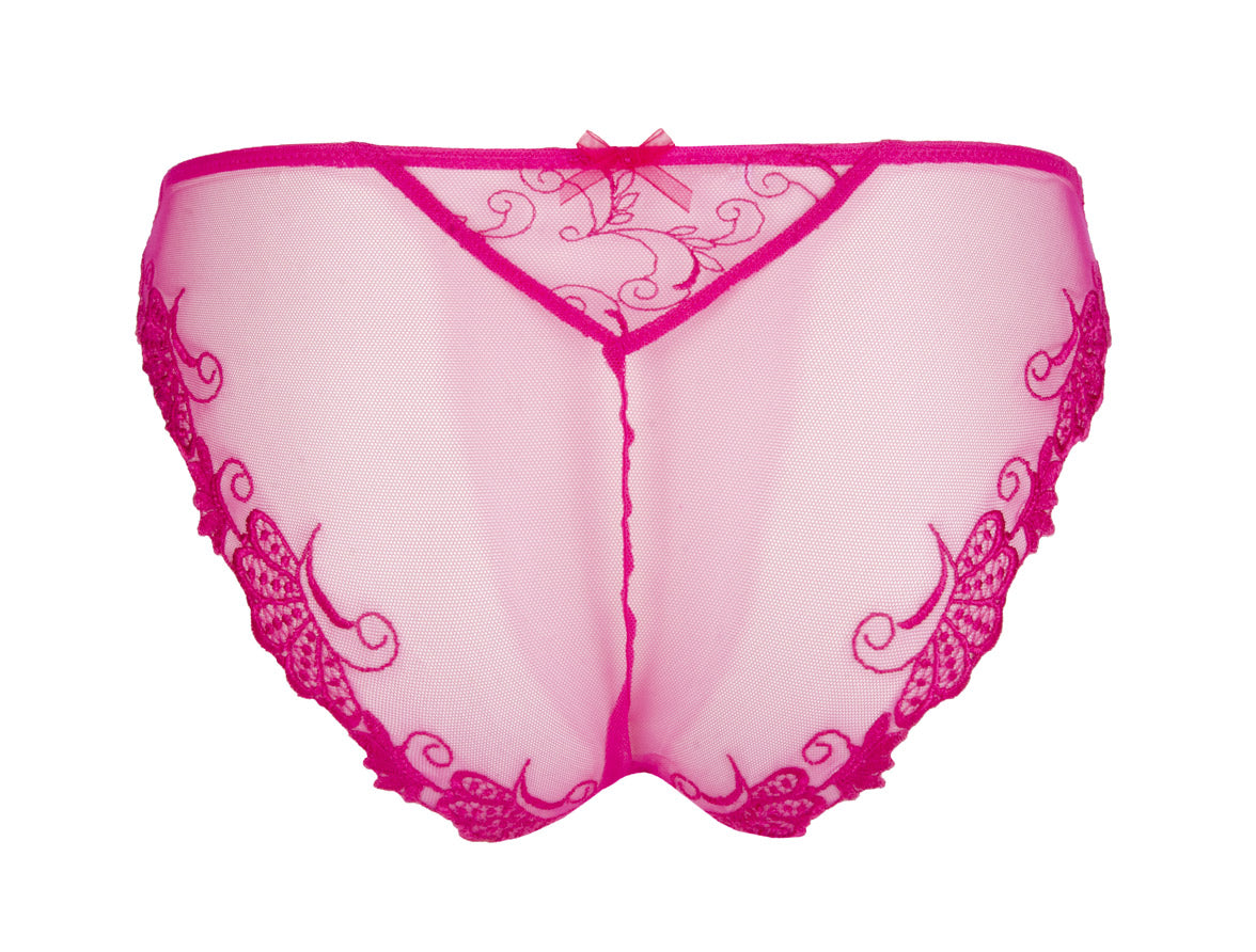 Lise Charmel Dressing Floral Magenta Italian Brief