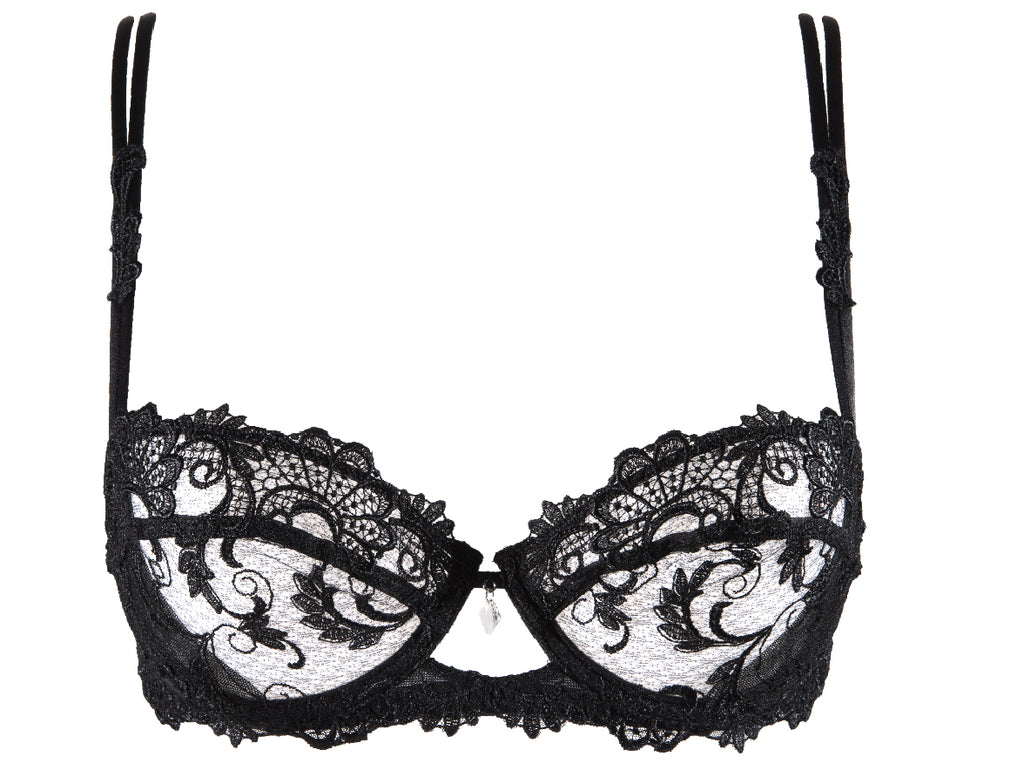 Lise Charmel Dressing Floral Noir Underwired Half Cup Bra