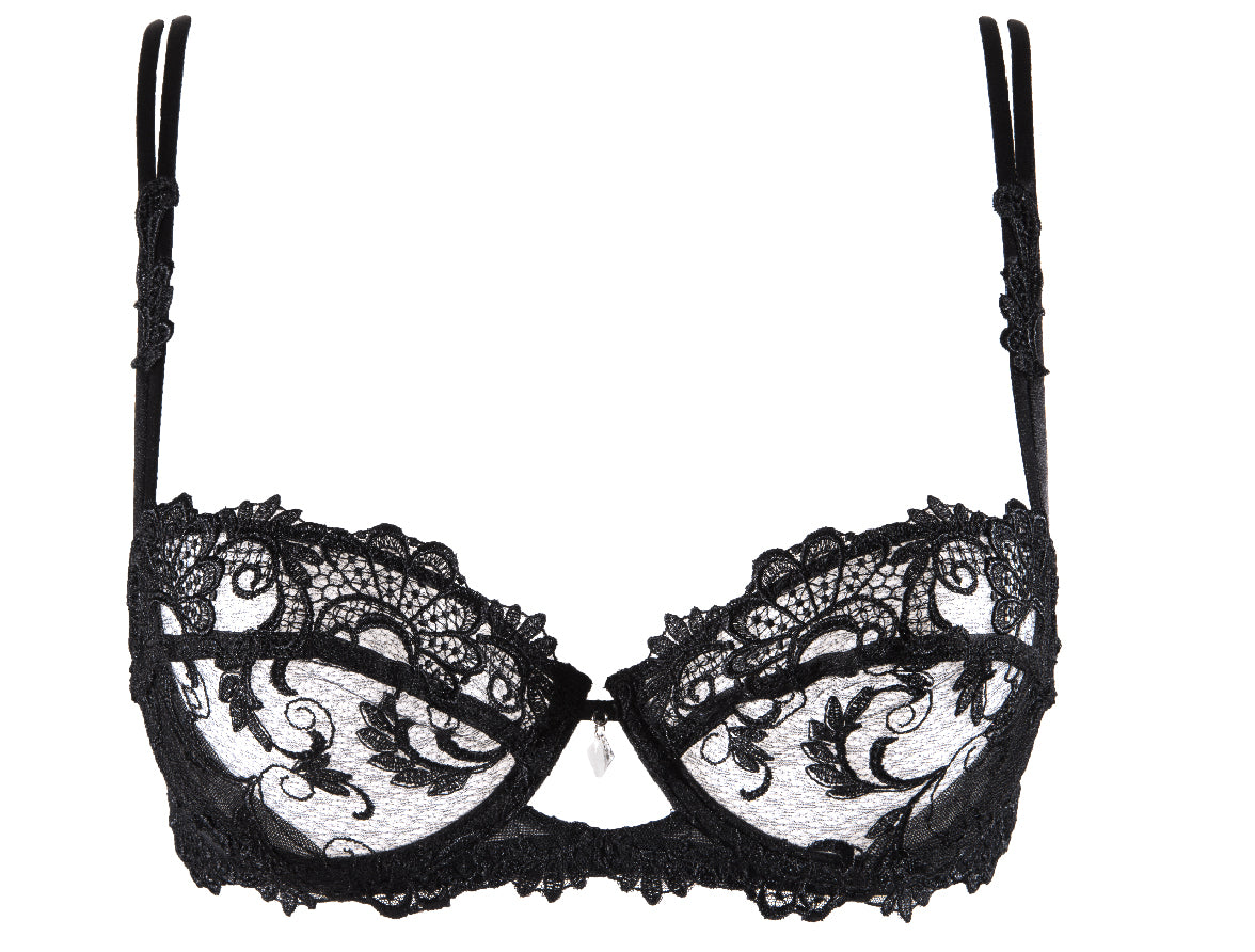 Lise Charmel Dressing Floral Noir Underwired Half Cup Bra
