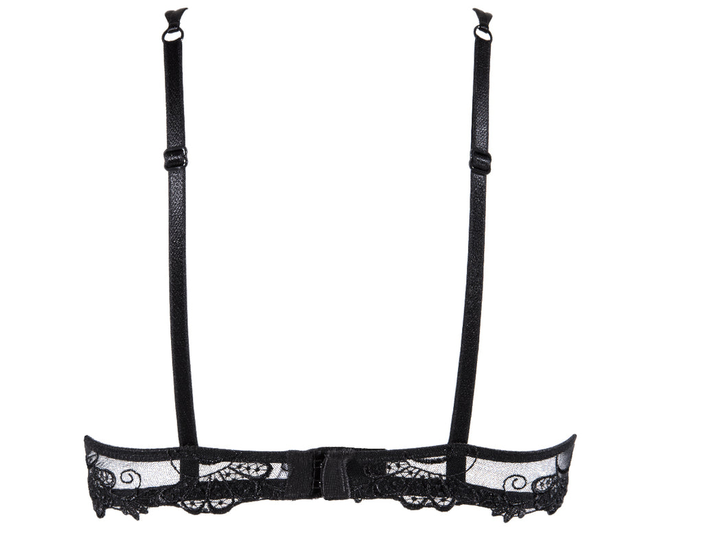 Lise Charmel Dressing Floral Noir Underwired Half Cup Bra