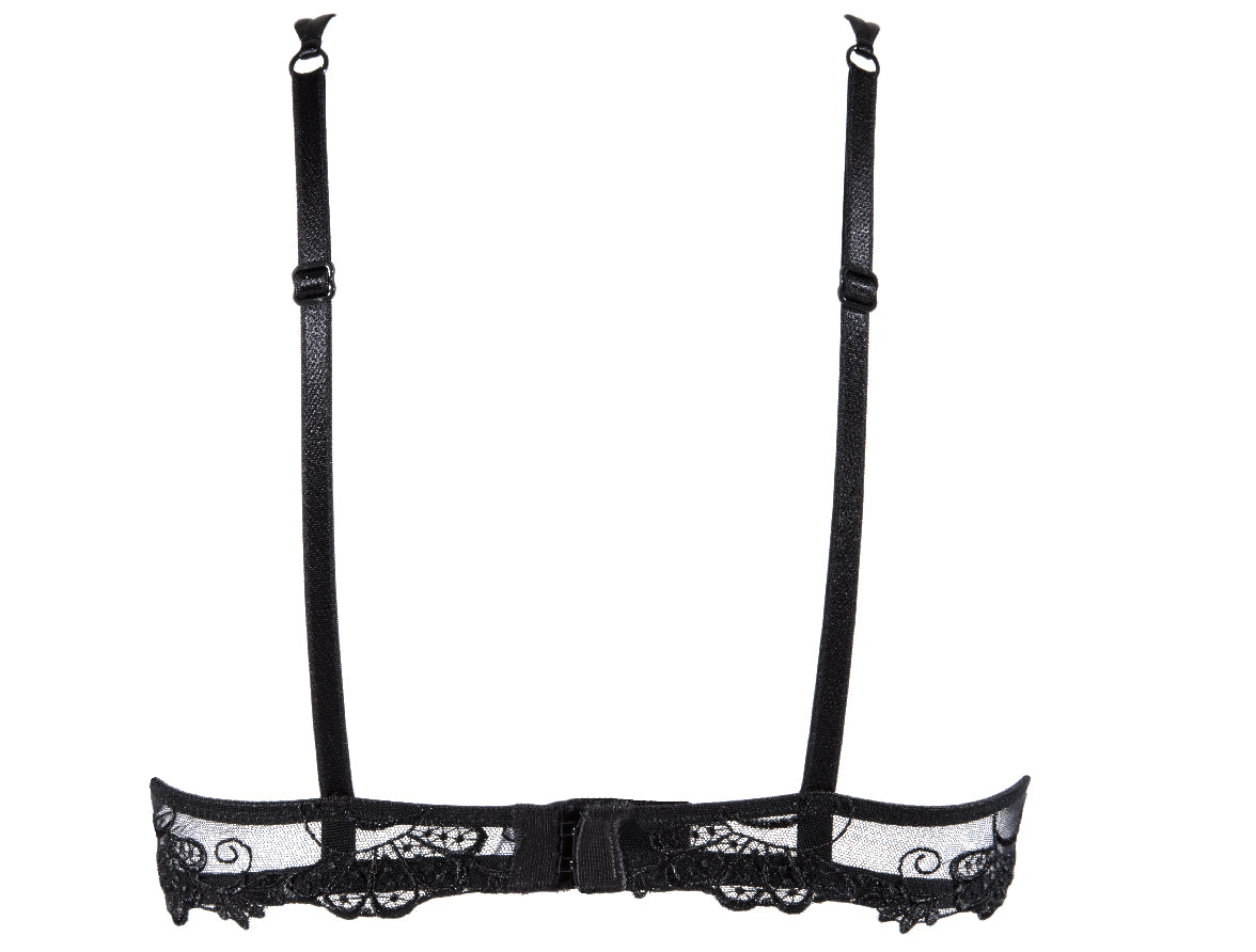 Lise Charmel Dressing Floral Noir Underwired Half Cup Bra