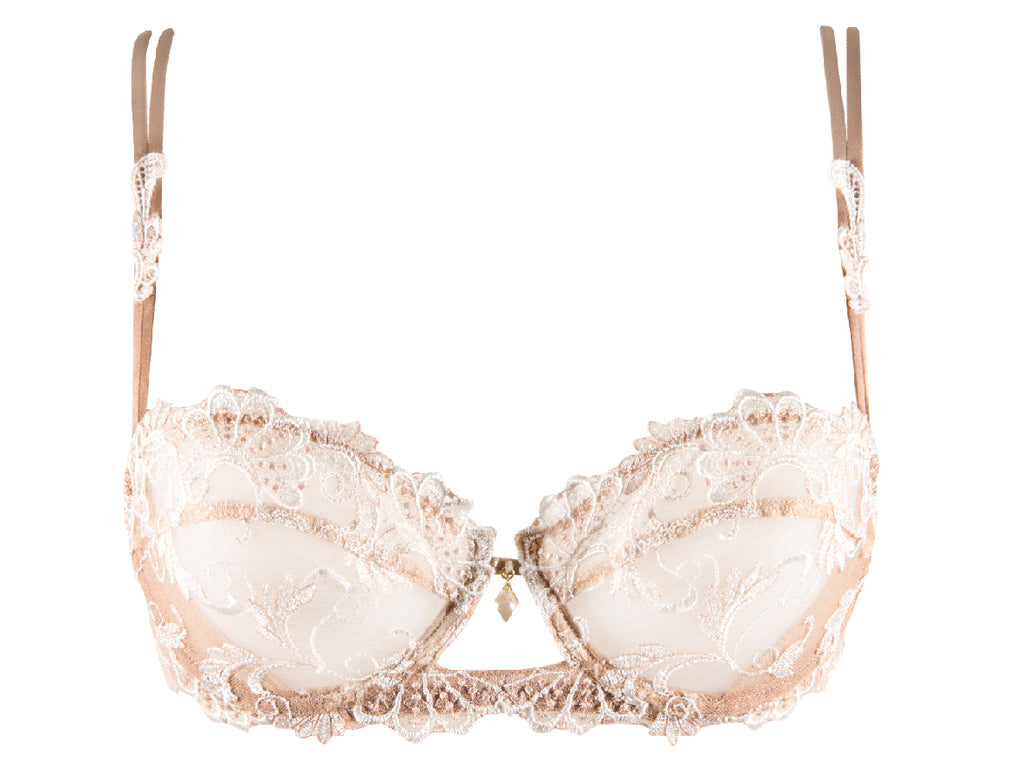 Lise Charmel Dressing Floral Ambre Nacre Underwired Half Cup Bra