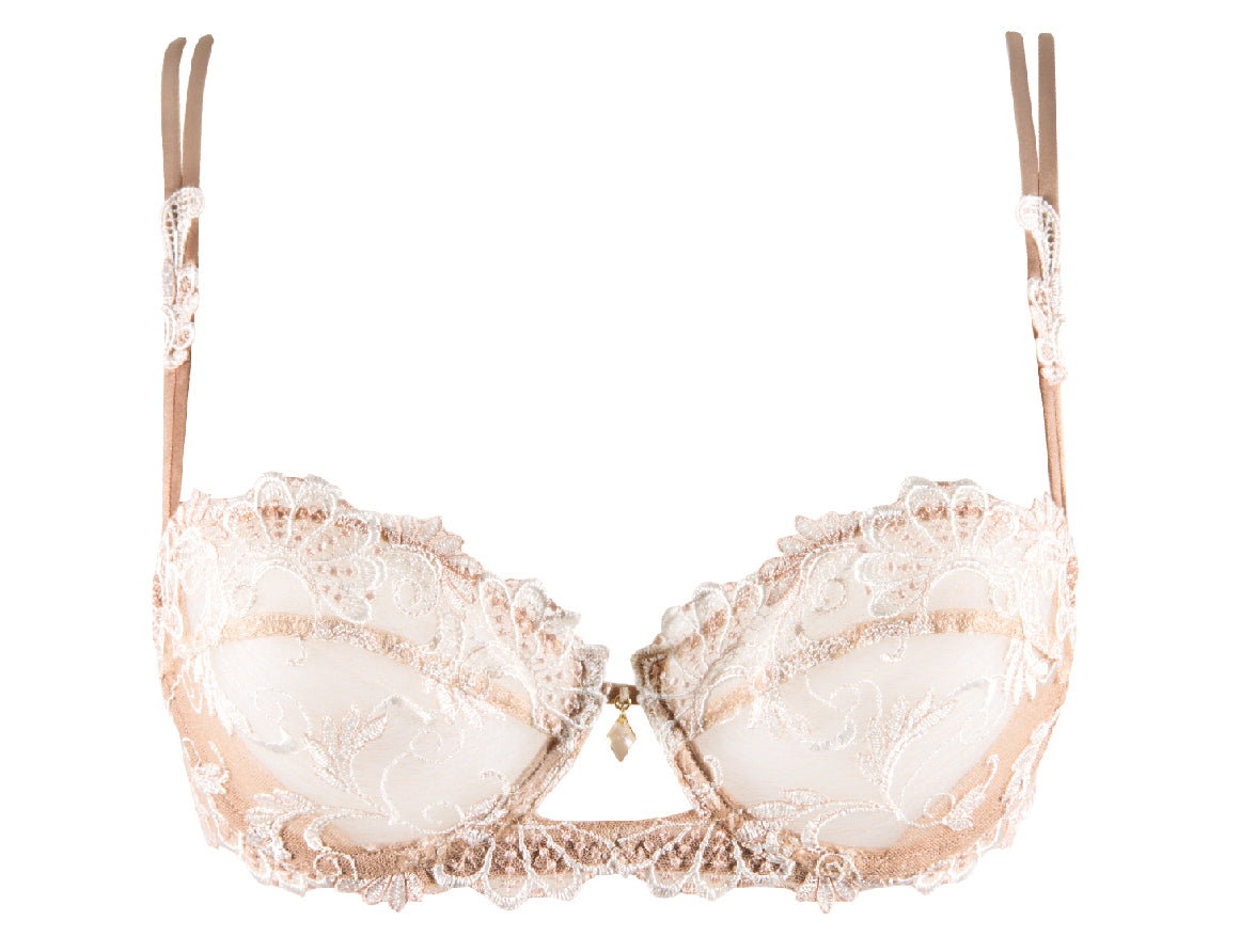 Lise Charmel Dressing Floral Ambre Nacre Underwired Half Cup Bra