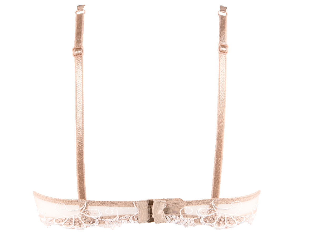 Lise Charmel Dressing Floral Ambre Nacre Underwired Half Cup Bra