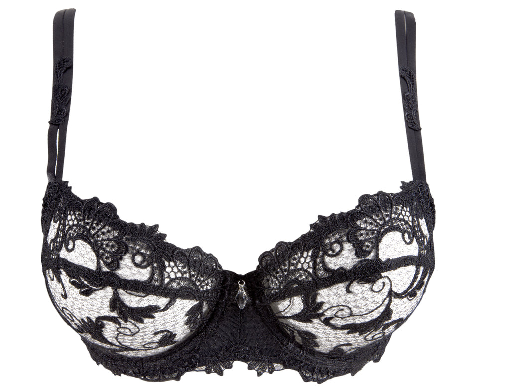 Lise Charmel Dressing Floral Noir Underwired Half Cup Bra