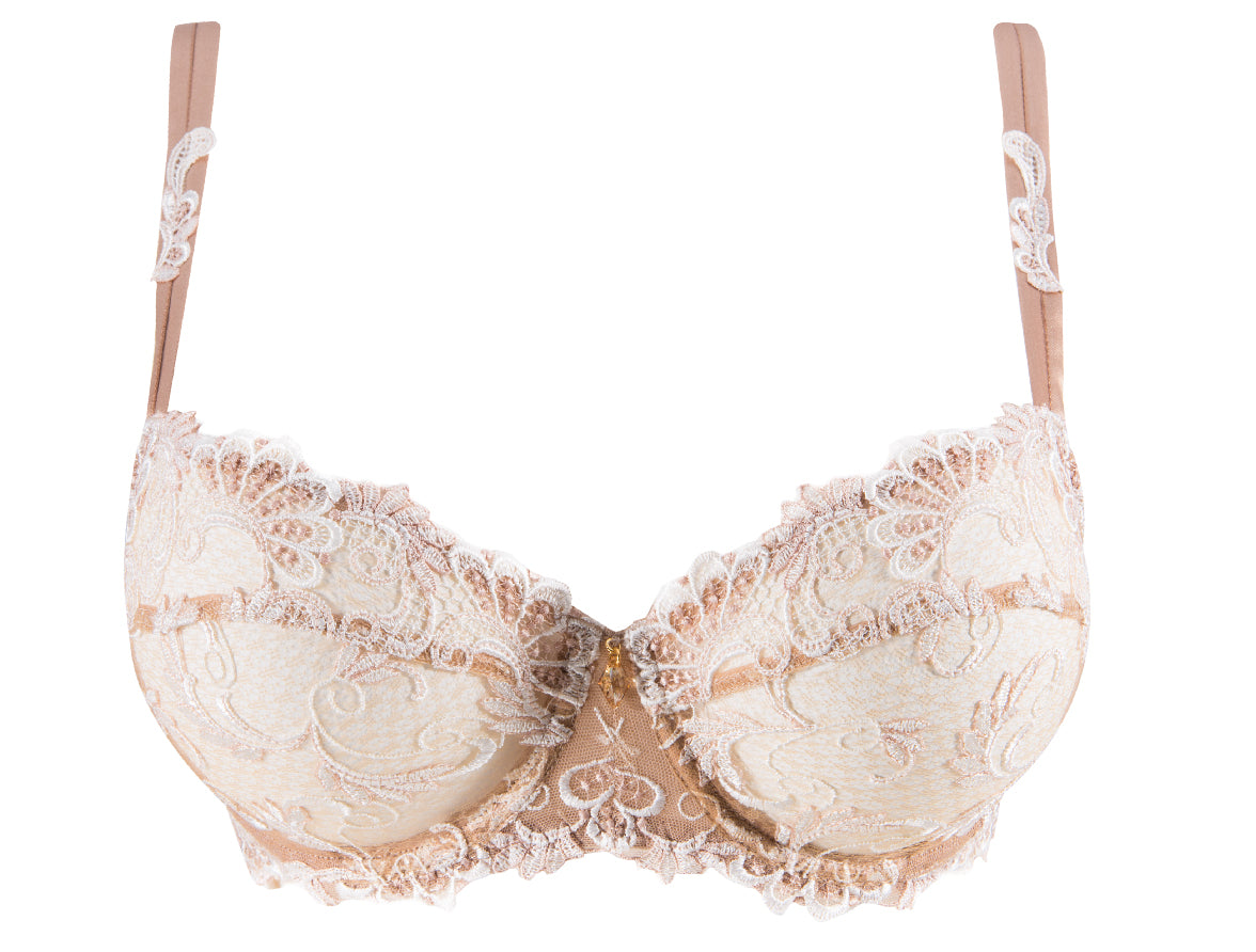 Lise Charmel Dressing Floral Ambre Nacre Underwired Half Cup Bra